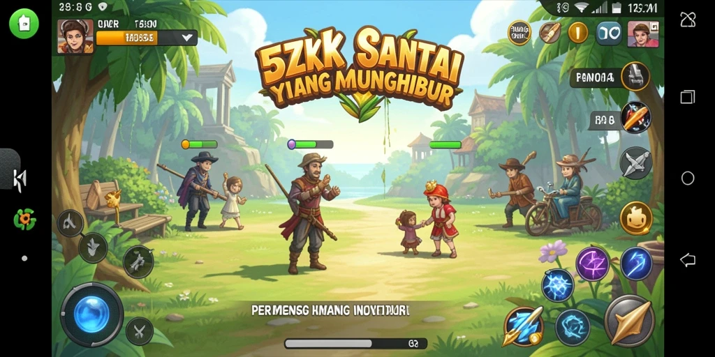 Tangkapan layar 5ZK menunjukkan gameplay santai dan visual yang menarik.