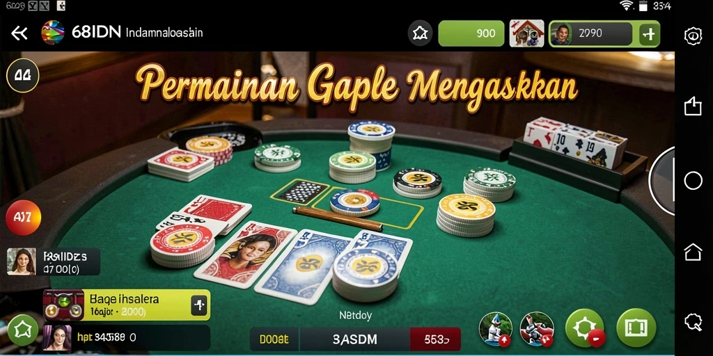 Screenshot gameplay Gaple yang menarik dan seru.