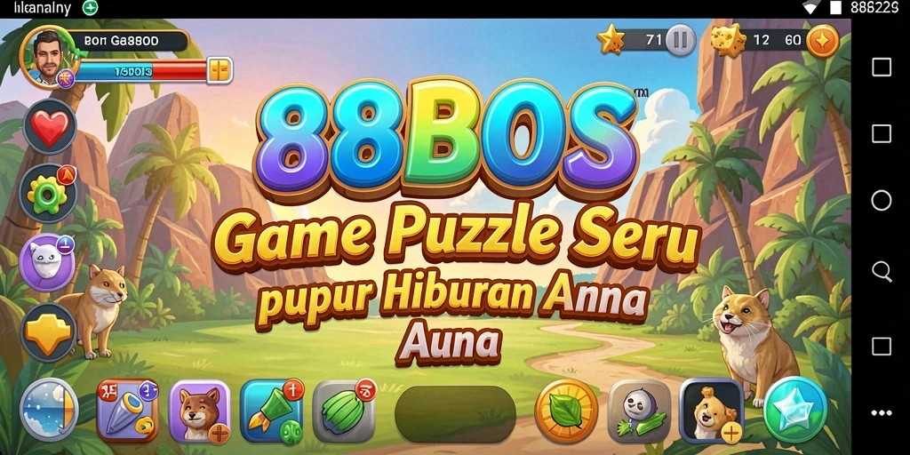 Tampilan gameplay menantang dalam 88BOS dengan berbagai teka-teki.