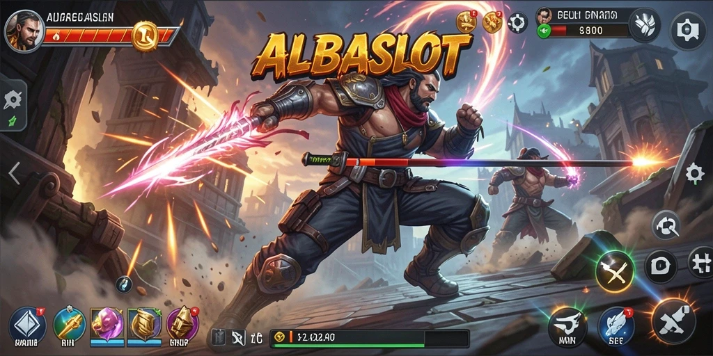 Gameplay mendebarkan dalam aksi penuh tantangan di ALBASLOT.