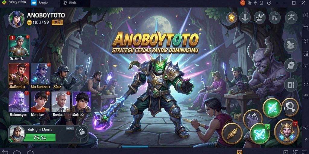 Tampilan gameplay yang menantang dalam ANOBOYTOTO.