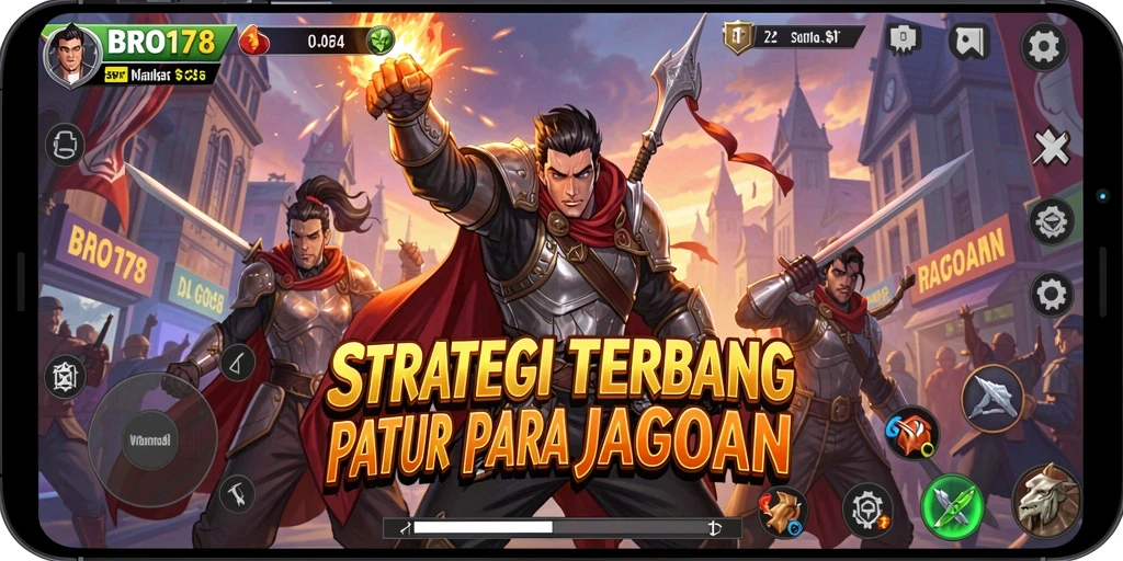 Screenshot BRO178 menampilkan pertempuran strategis yang intens.