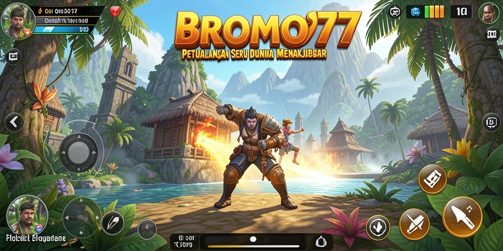 Screenshot BROMO77 menampilkan aksi memukau dalam petualangan.