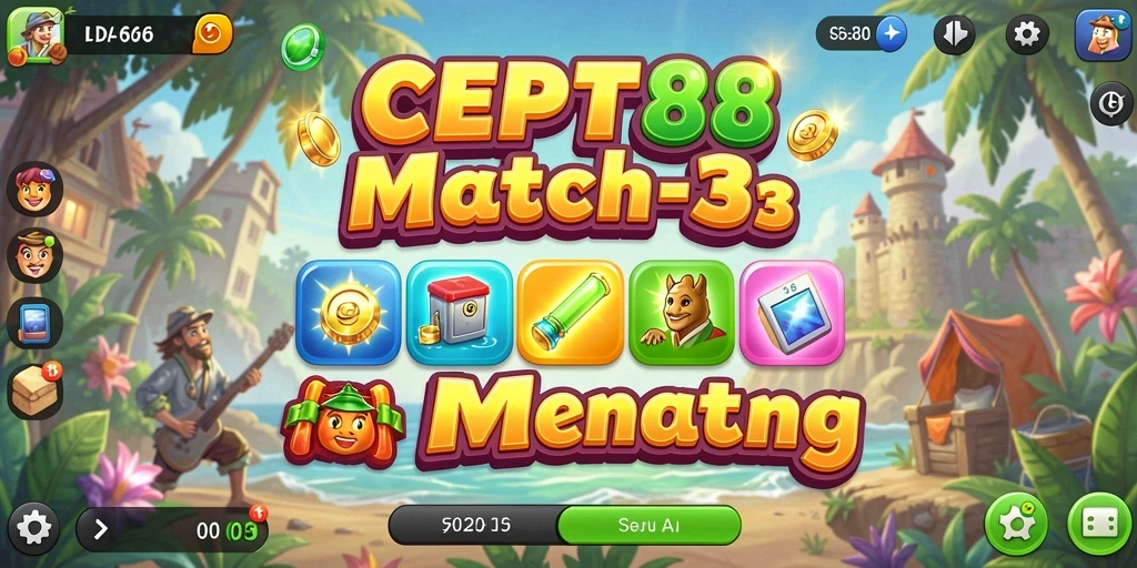 Tampilan gameplay seru dan penuh warna dari CEPAT88.