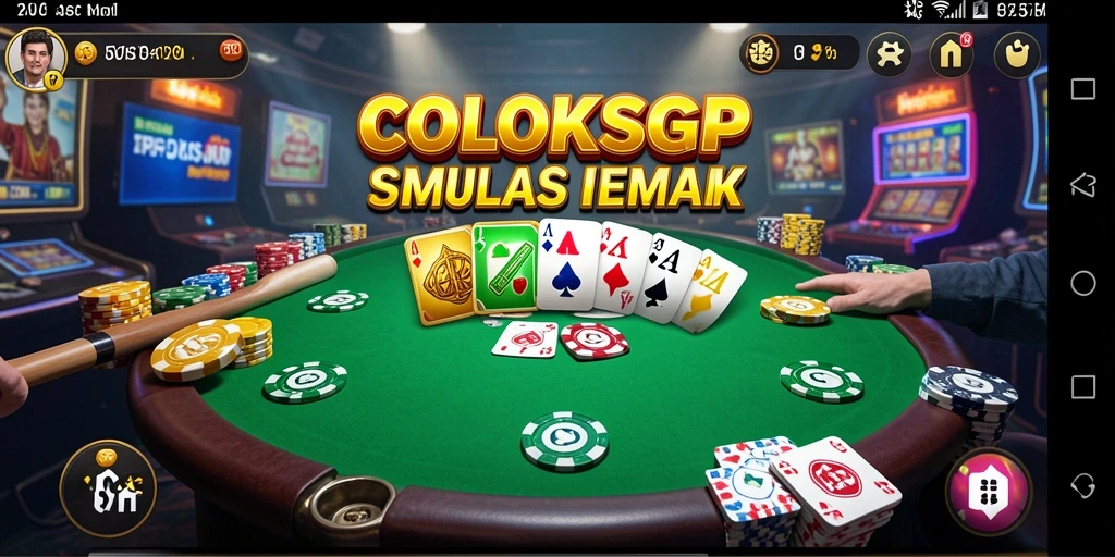 Tampilan gameplay COLOKSGP dengan grafis memukau dan antarmuka pengguna yang intuitif.