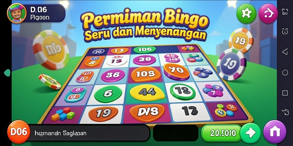 Tampilan permainan Bingo yang menarik dan interaktif di D06.