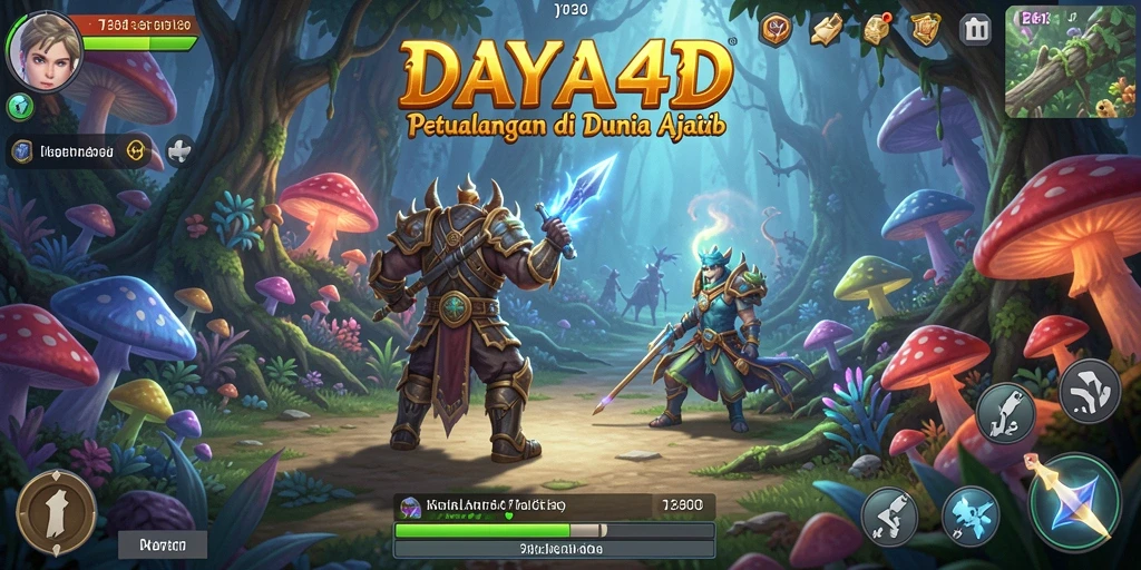 Tampilan gameplay mendebarkan dalam game ARPG yang memukau.
