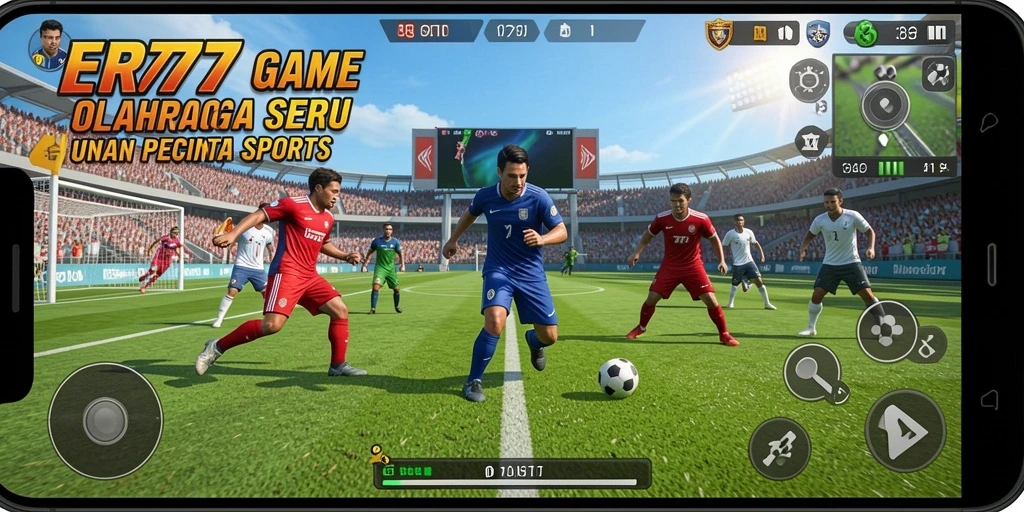 Tampilan gameplay seru dengan berbagai cabang olahraga.
