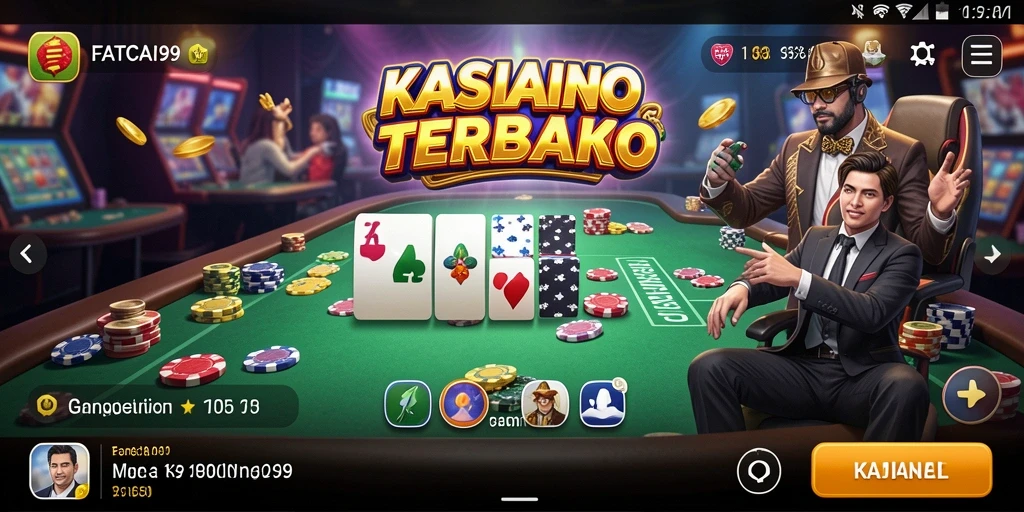Tampilan permainan kasino yang seru dan menghibur di FATCAI99.