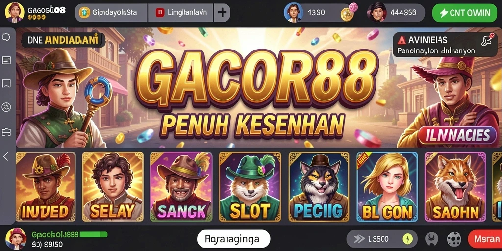 Tampilan menarik gameplay Slot GACOR88 yang menggembirakan.