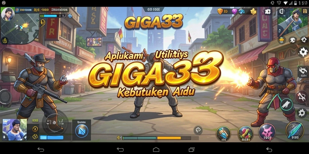 Screenshot GIGA33 memperlihatkan tampilan antarmuka pengguna yang modern dan intuitif.