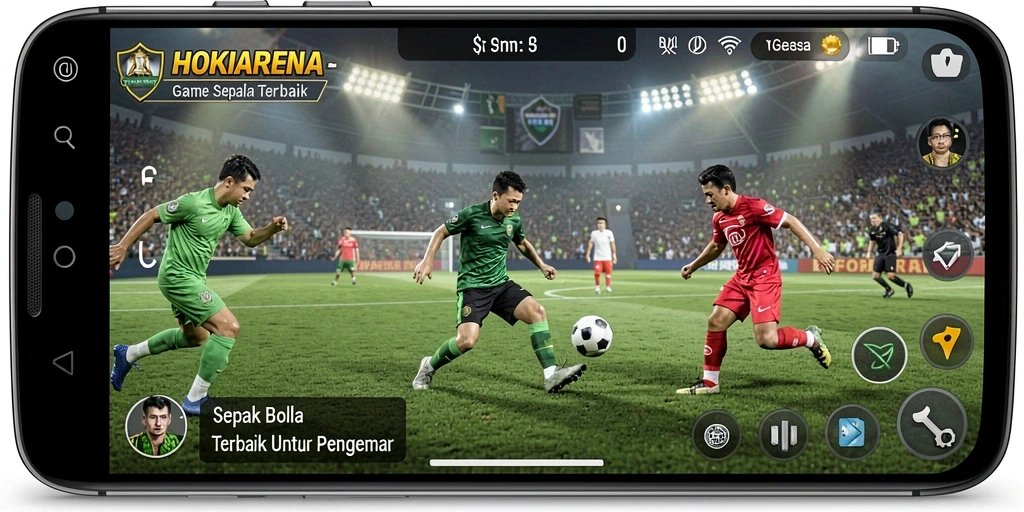 Gameplay seru di HOKIARENA dengan aksi sepak bola yang menegangkan.