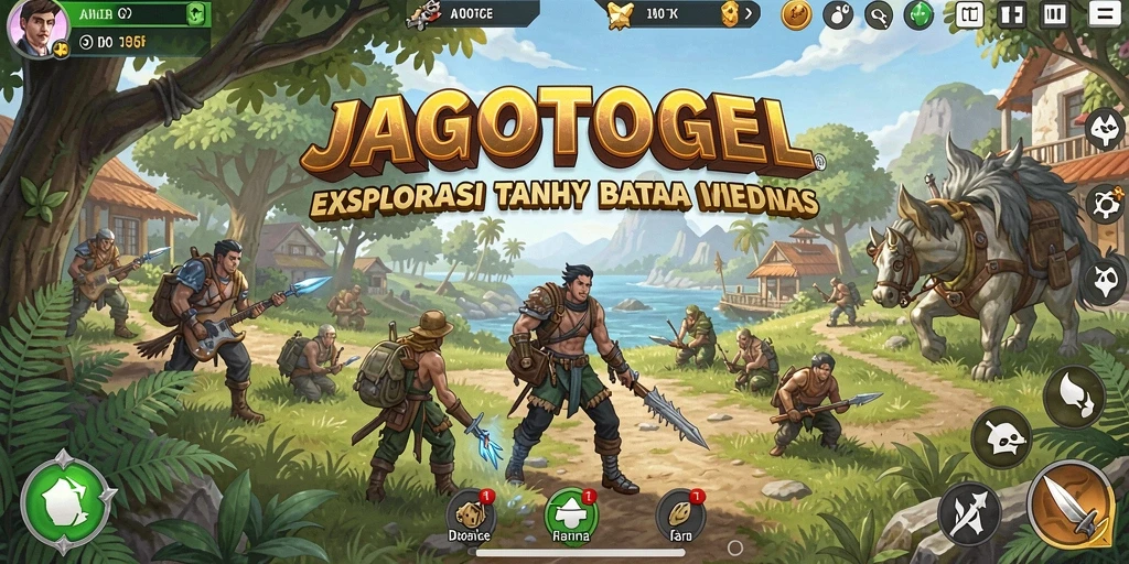 Screenshot gameplay JAGOTOGEL dengan dunia terbuka yang megah.