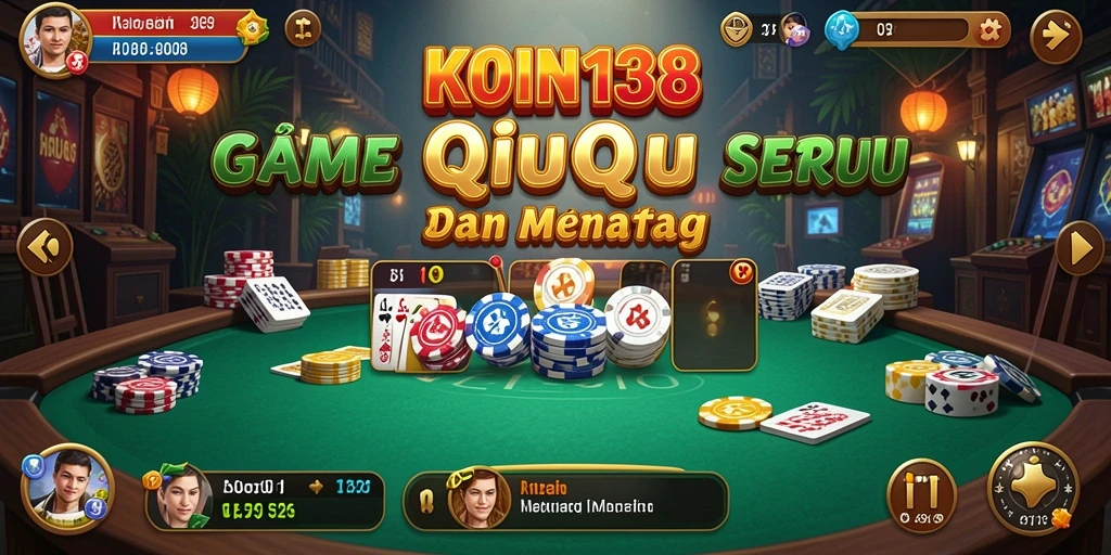 Screenshot gameplay KOIN138 yang menampilkan aksi seru permainan QiuQiu.