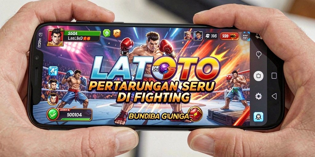 Screenshot LATOTO menampilkan aksi pertarungan yang mendebarkan dengan karakter penuh warna.