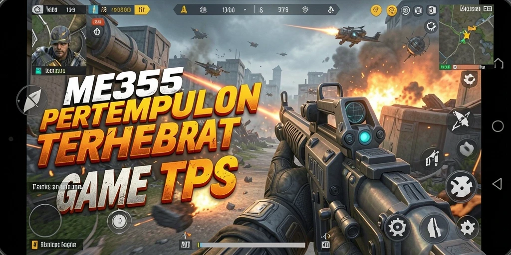 Tampilan mendebarkan dari gameplay TPS ME355 yang intens.