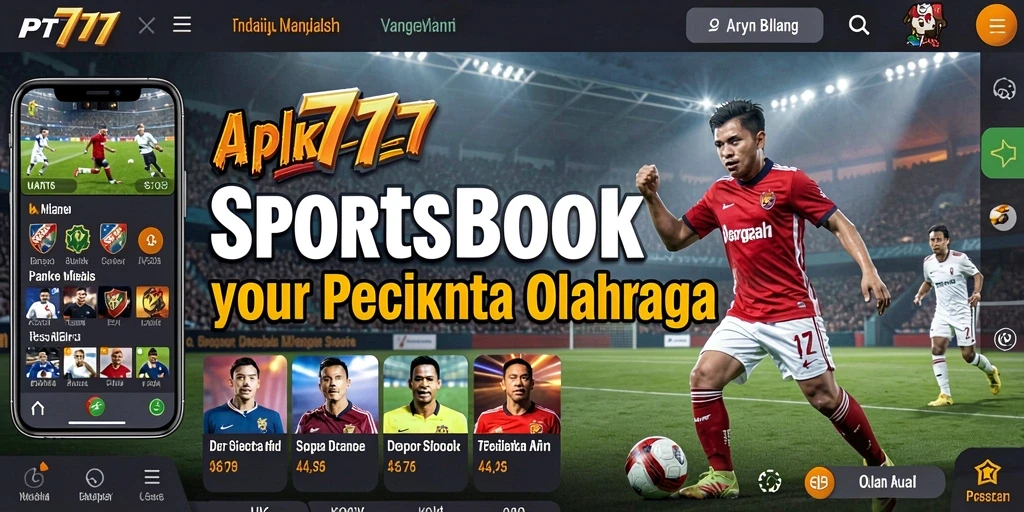 Screenshot utama PT777 menampilkan antarmuka taruhan olahraga yang menarik.