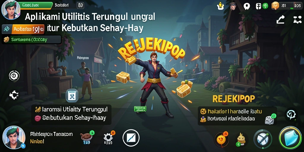 Tampilan utama aplikasi REJEKIPOP untuk keperluan Utility.