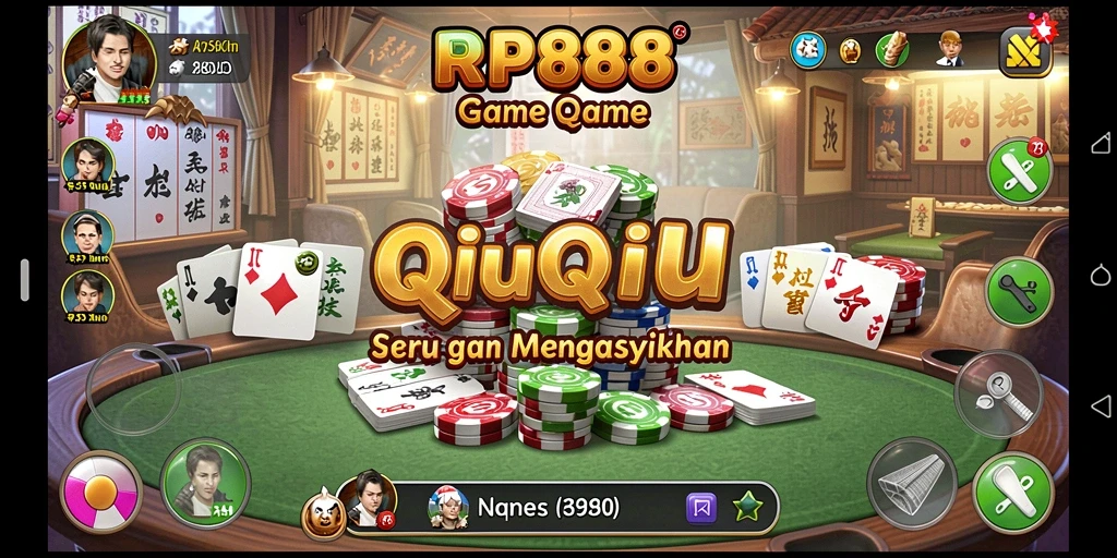 Tampilan gameplay RP888 dengan suasana QiuQiu yang mendebarkan.