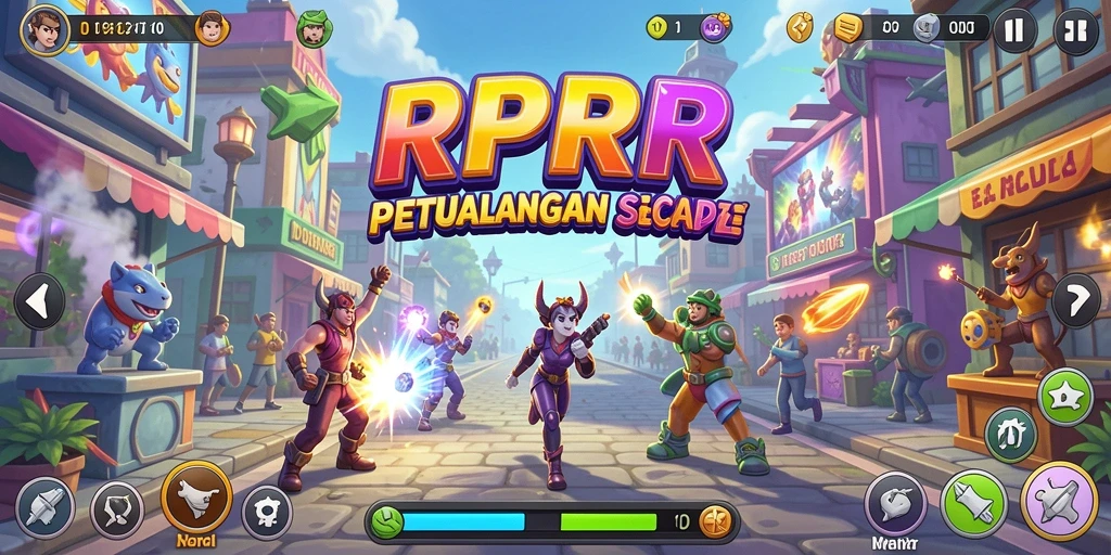 Screenshot RPRR menampilkan aksi gameplay seru dalam dunia Arcade.