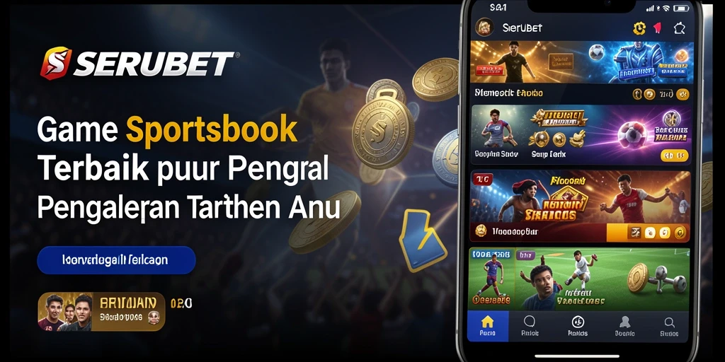 Tampilan seru dari gameplay SERUBET untuk taruhan olahraga.