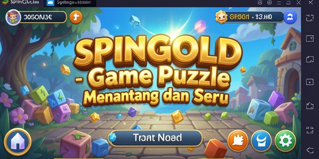 Screenshot menunjukkan gameplay SPINGOLD yang seru dan menantang.