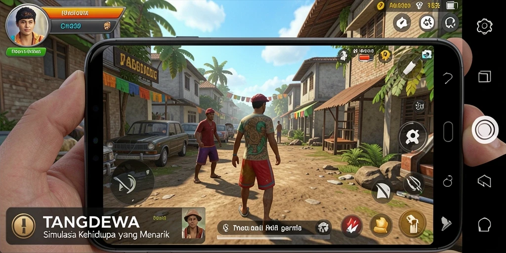 TANGANDEWA menampilkan gameplay simulasi yang mendalam dan menarik.