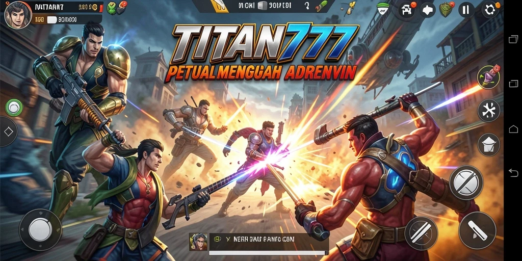 Gameplay mendebarkan di TITAN777 dengan pertarungan intens.