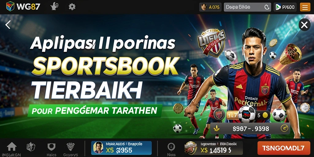 Screenshot utama WG87 menampilkan aksi taruhan olahraga yang mendebarkan.